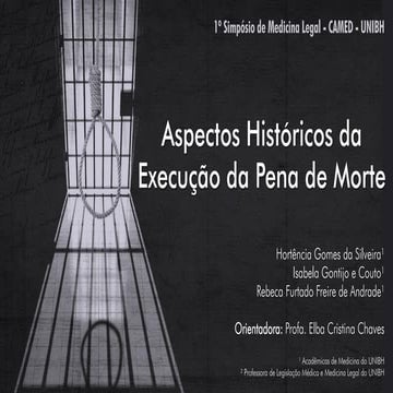 Aspectos históricos da execução da pena de morte