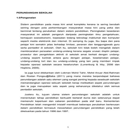 perundangan dalam pendidikan