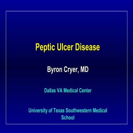 Peptic ulcer may 2015