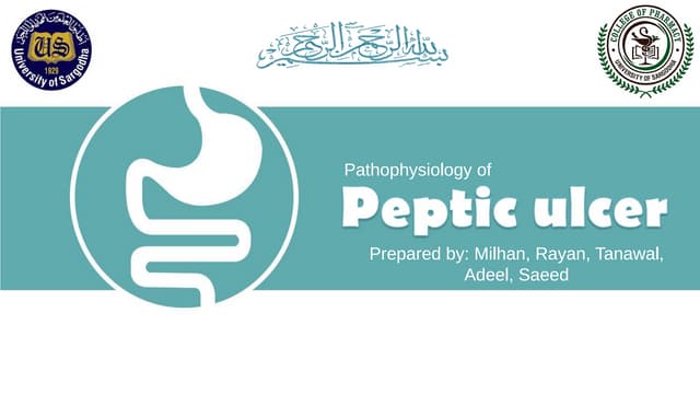 Peptic ulcer presentation by UOS Students