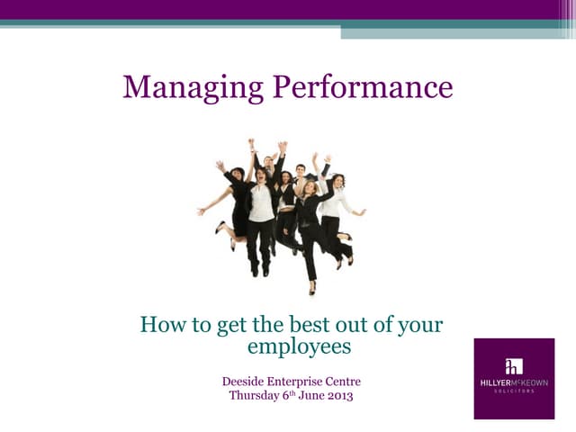 Performance management workshop