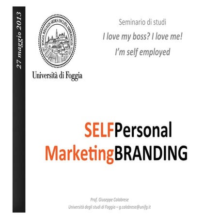 Self Marketing & Personal Branding