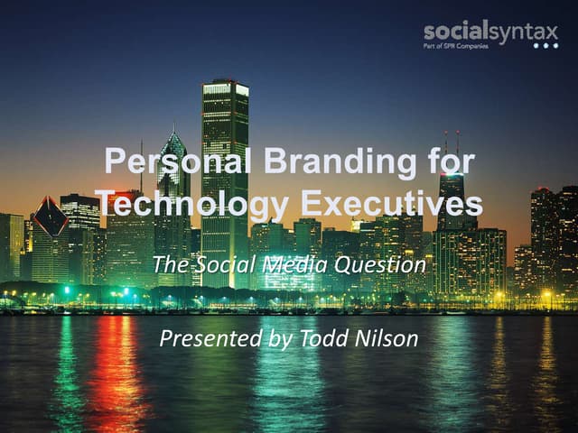 Personal Branding For Tech Executives