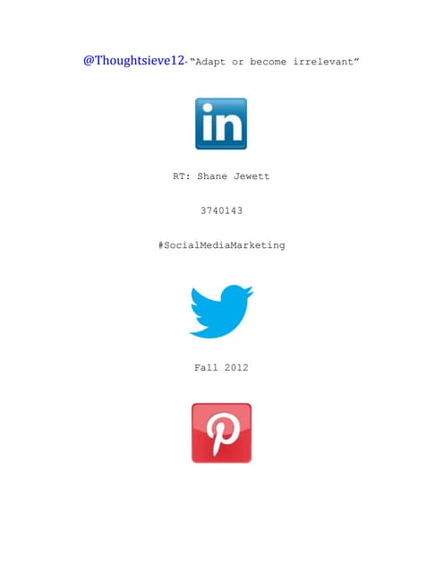 Personal brand social media plan