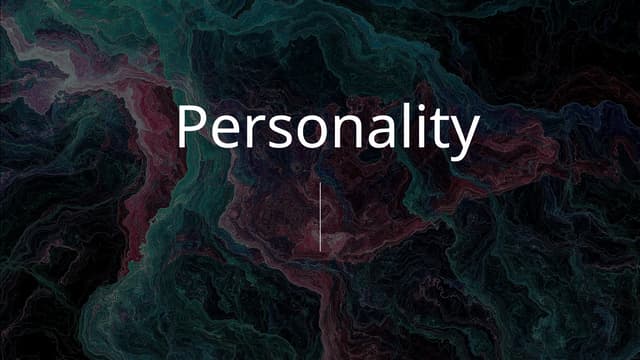 Personality.pptx in introduction to psychology