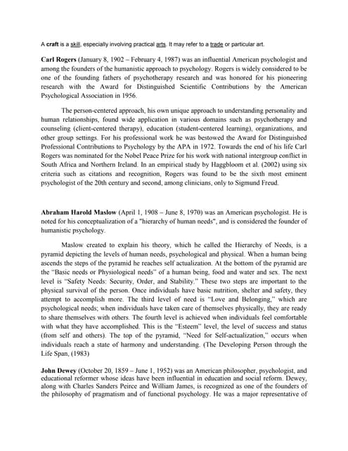 Persons involve curriculum