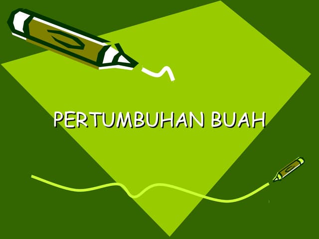 Pertumbuhan Buah