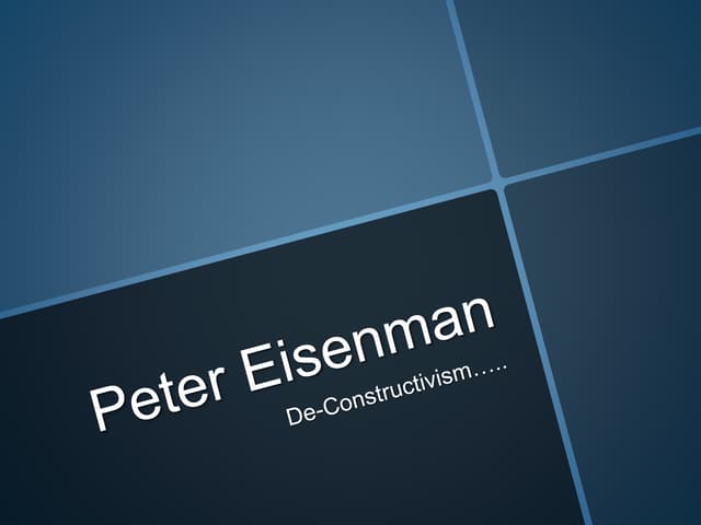 Peter eisenman