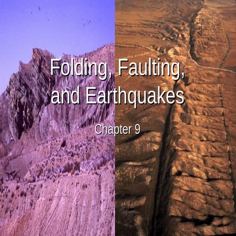 GEOG 100--Lecture 13--Earthquakes