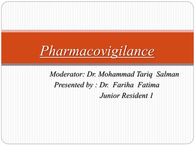 Pharmacovigilance