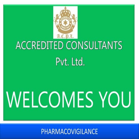 Pharmacovigilance ppt