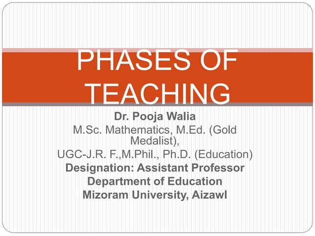 Phases of teaching
