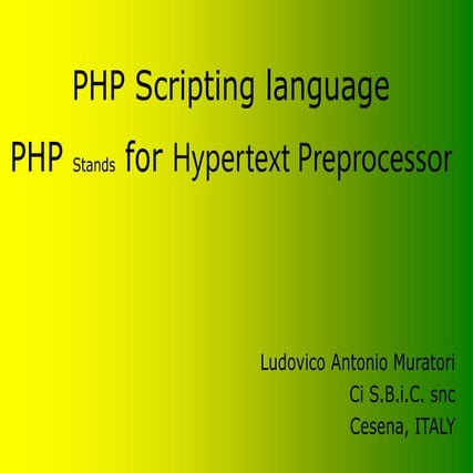 Php introduction