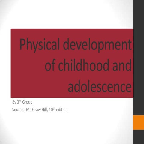 Physical development adolescence