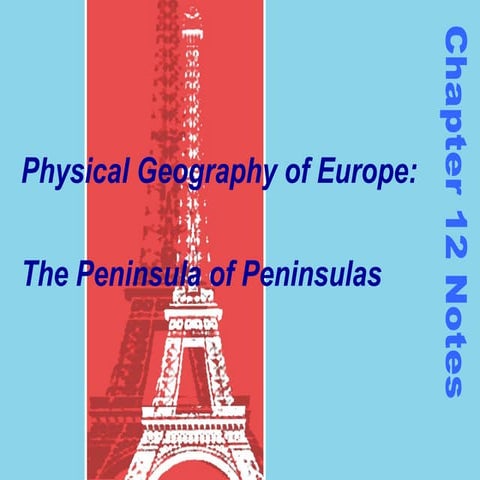 Physical geography of europe