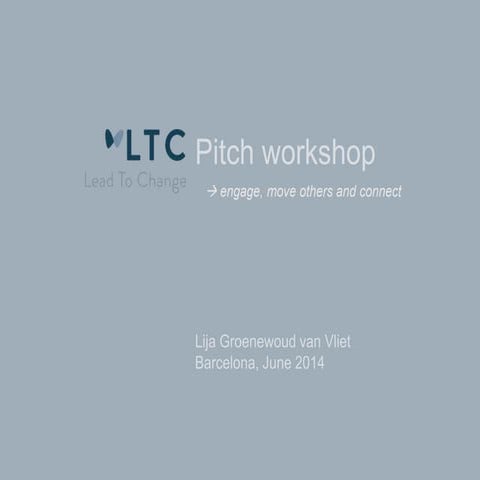 Pitch workshop
