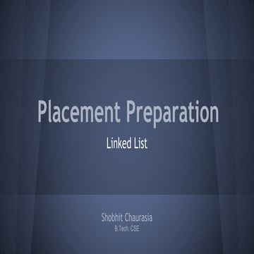 Lecture 6:  linked list