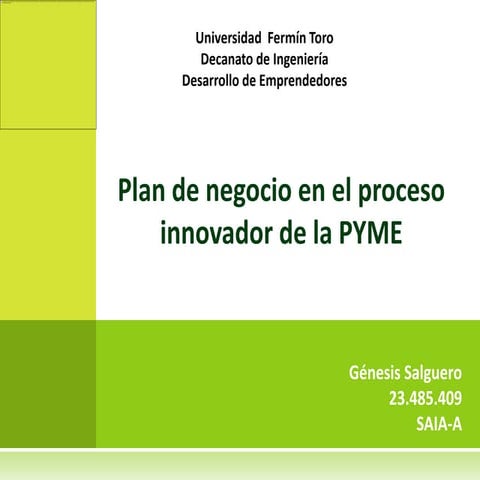 Plan de negocios