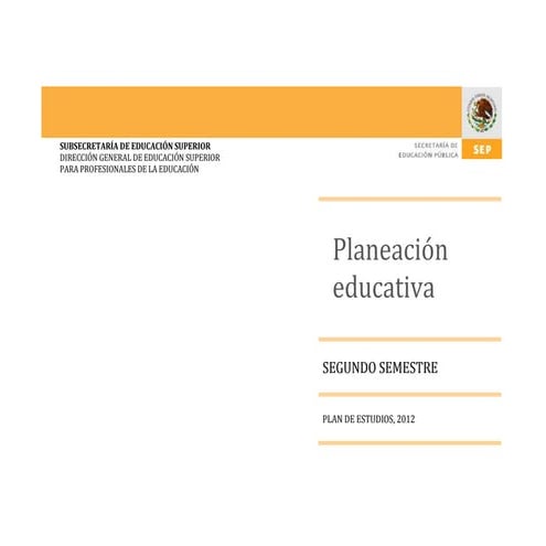 Planeacion educativa