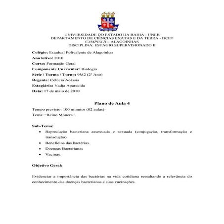 Plano de aula 4 nadja