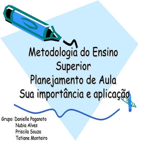 Plano de aula seminario