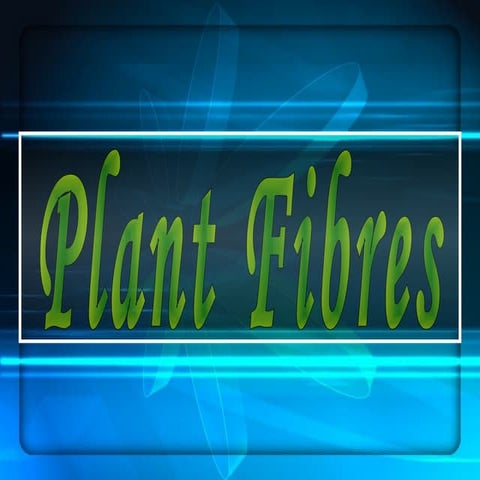 Plant fibres