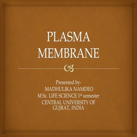 Plasma membrne