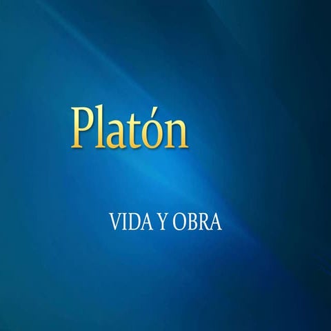 Vida y obra de Plátón