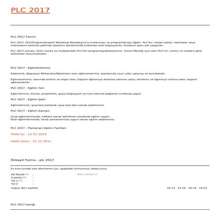 Plc 2017