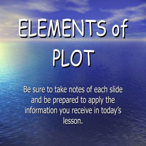 Elements of Plot