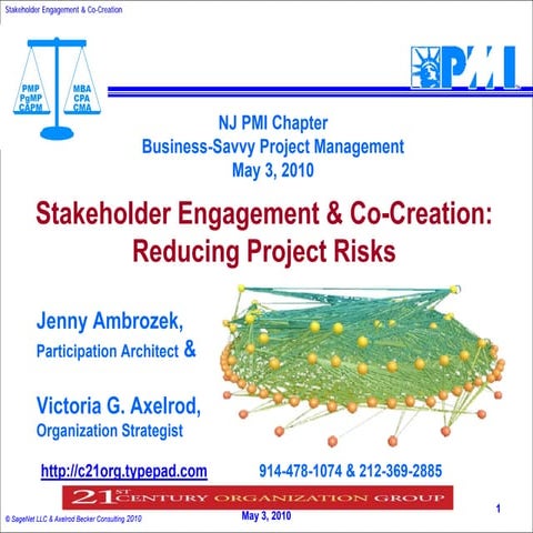 Stakeholder Engagement & Co-Creation: Reducing Project Risk