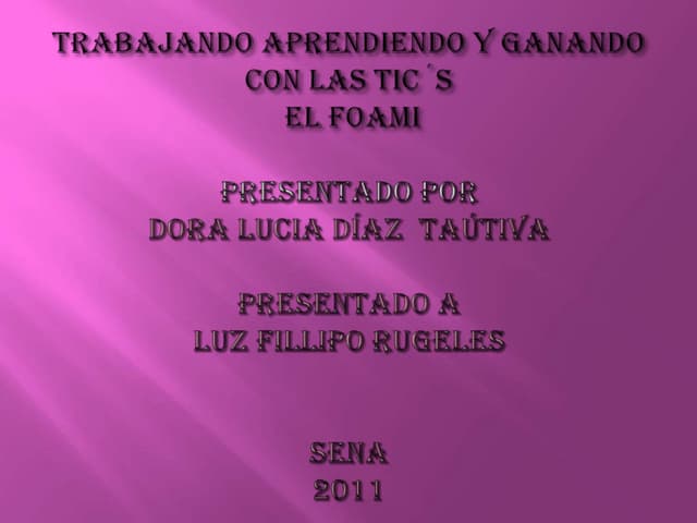 Point manualidades en foami sena