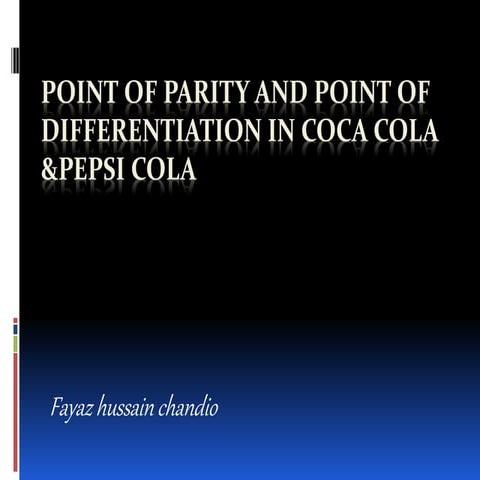 Point of parity and point of differentiation