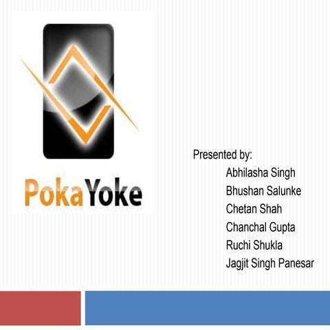 Poka Yoke  Final Ppt