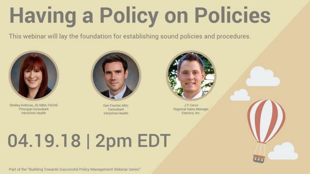 [WEBINAR] Policy on Policies