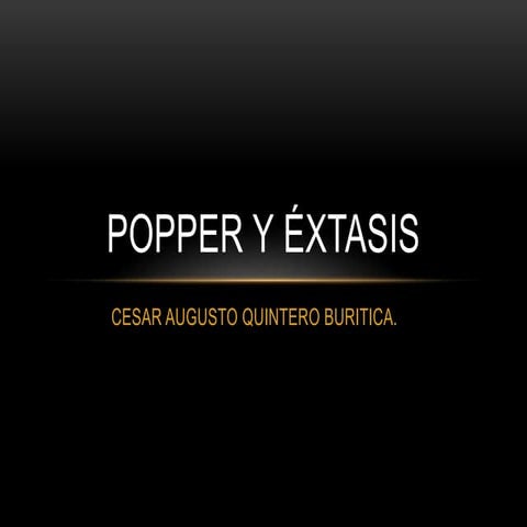 Popper y extasis temp