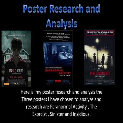 Poster analysis