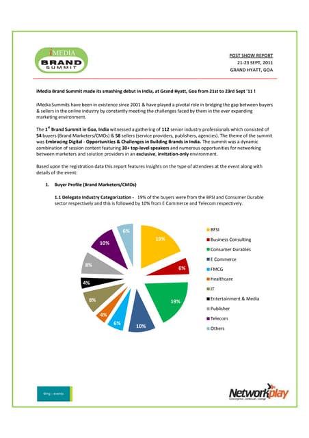 Post Show Report - iMedia Brand Summit, Goa '11