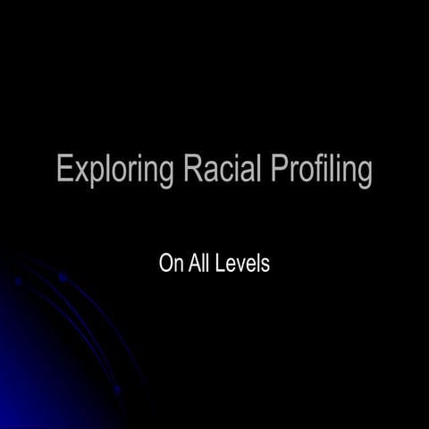 racial profiling
