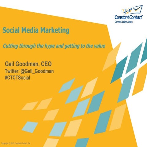 Social Media Marketing | Cutting through the hype & getting to the value