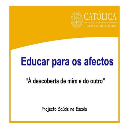 Power point educação para os afectos -e.sexual