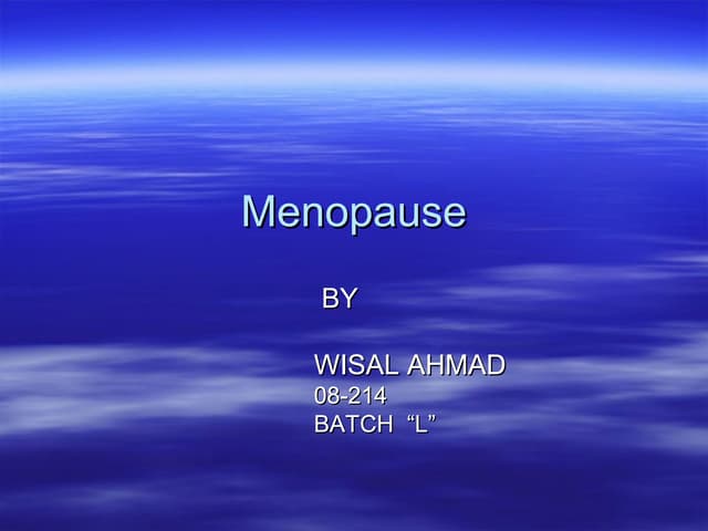 Menopause