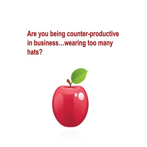 Are you being counter-productive in business?