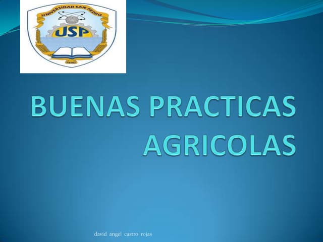 buenas  practicas  agricolas