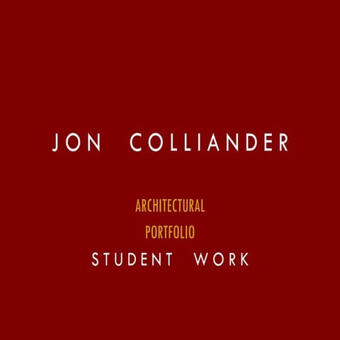 Portfolio - Architectural - Student Works