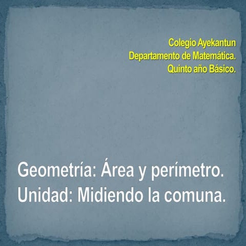 Power point  área y perímetro.