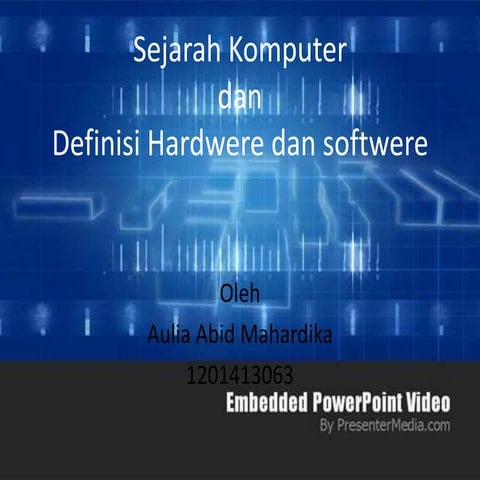ppt sejarah komputer, softwere dan hardware
