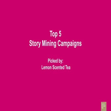 Top 5 Story Mining Campaigns