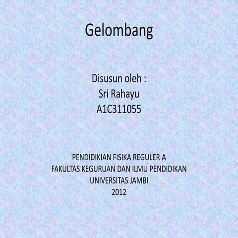 Ppt gelombang