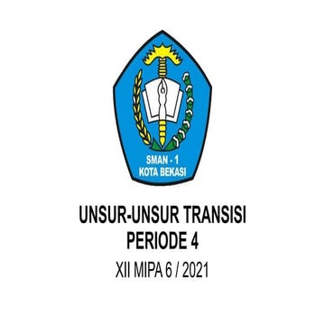 Kimia Unsur Transisi Periode 4